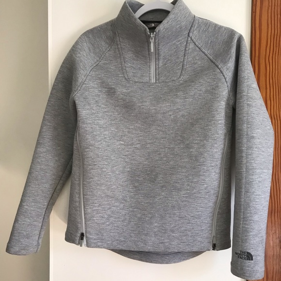 The North Face Tops - The North Face Grey 1/4 zip sweatshirt